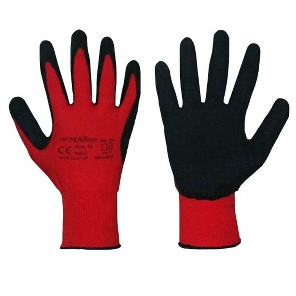 12 Paar Arbeitshandschuhe Montagehandschuhe Mechanikerhandschuhe Latex Gr.7 - 11