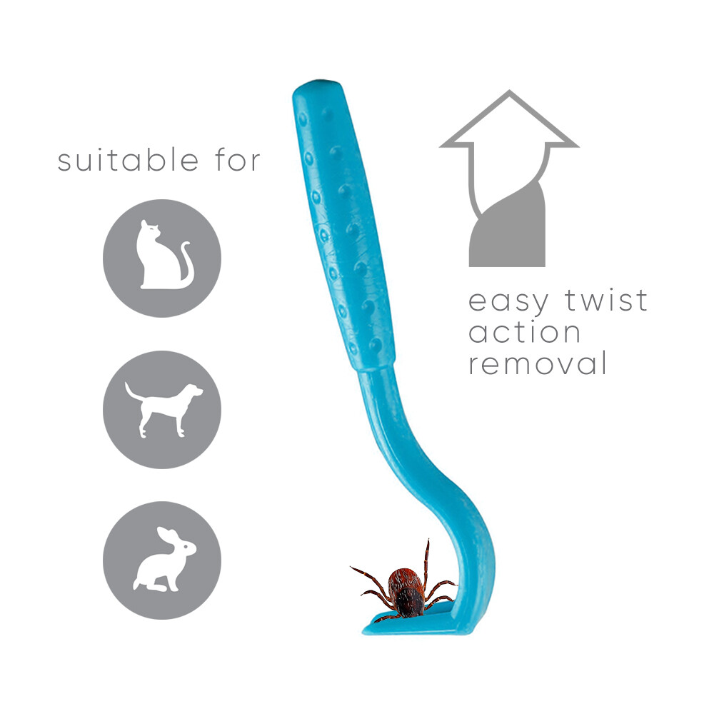 3 HOOK Pet Tick Remover Removal Tool Set Cat Dog Rabbit Human UK Tick Treatment eBay