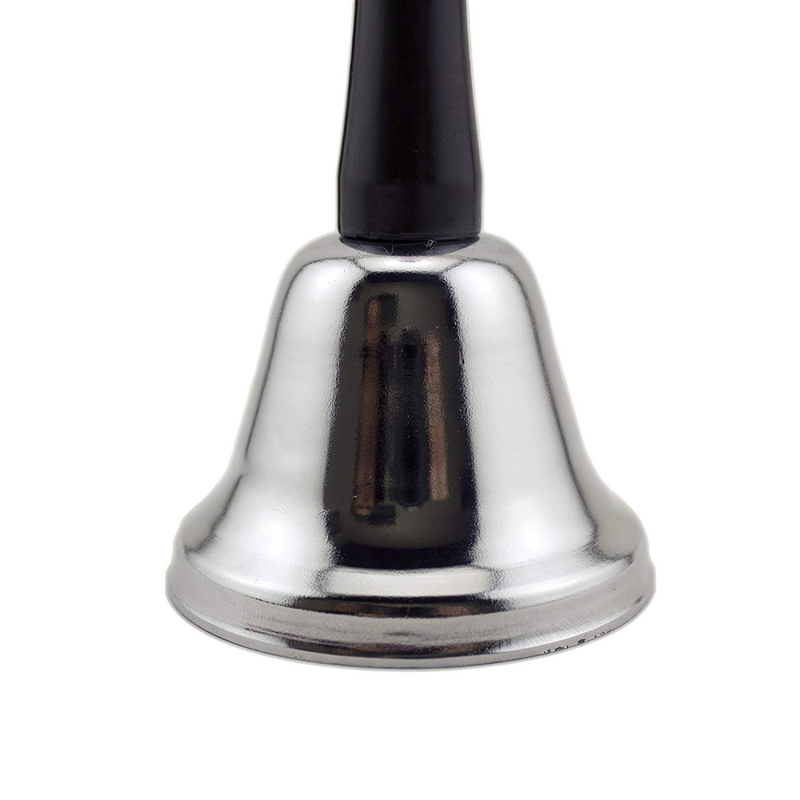 Adorox Silver Steel Hand Bell Loud Call Alarm