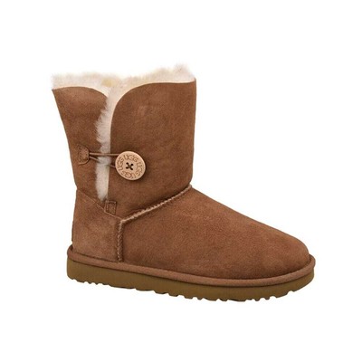 Pre-owned Ugg Bailey Button Ii Chestnut W-1016226-che Women's In Multicolor