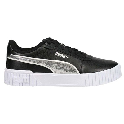 

Puma Carina 2.0 Glitzy Platform Youth Girls Черные кроссовки Повседневная обувь 3861820, Черный, Puma Carina 2.0 Glitzy Platform Youth