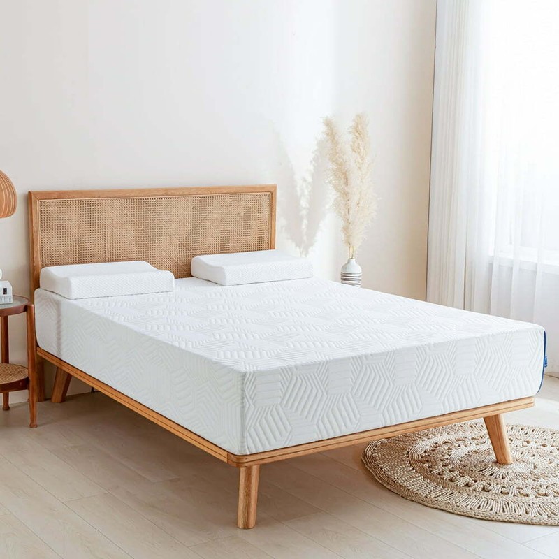 Ego 12 Inch Green Tea Gel Infused Memory Foam Mattress in a Box, King