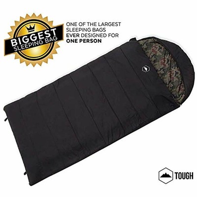The Sleeping Bags Colossal Winter - XXL Hooded For Cold Weather Perfect Camping,