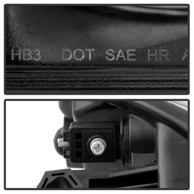 Black 2008-2014 Dodge Avenger Headlights Headlamps Replacement 08-14 Left+Right