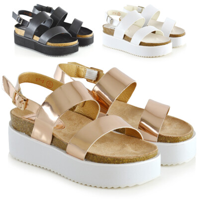 low platform sandals