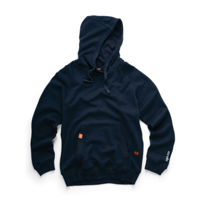 Scruffs Eco Worker Hoodie - Men Hooded Work Jumper - Black / Navy / Graphite