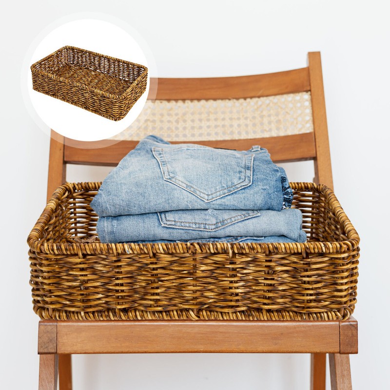  Paniers De Rangement Pour La Maison Corbeille Ã Pain Rotin Couverts