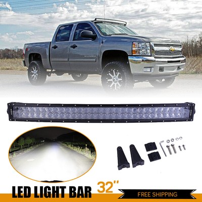5D 32inch 180W Rock RGB CREE LED Light Bar MultiColor Offroad Truck SUV Disco 36