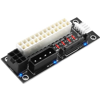 ADD2PSU Power Supply Connector 4 in 1 Molex 4Pin/SATA/ATX 6Pin/4Pin Dual PSU ...