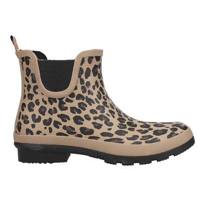 

Corkys Yikes Leopard Rain Boots Womens Brown Casual Boots 80-9984-LEOP, Коричневый, Corkys Yikes Leopard Rain Booties