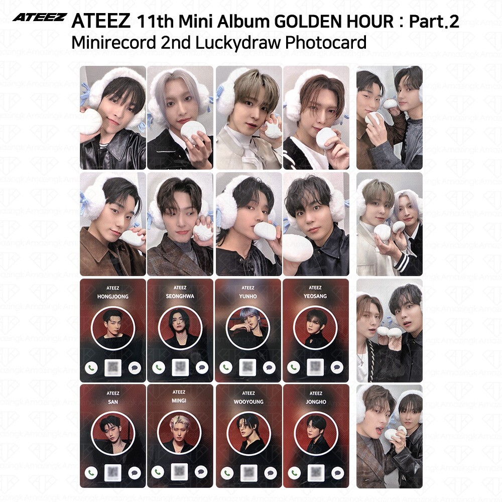 ateez minirecord コンプリート golden hour ATEEZ Golden Hour Part.2 MiniRecord Online 2nd Luckydraw