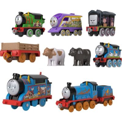 Фермерский двигатель Thomas Friends 9 штук, Моторизованный грузовой автомобиль Thomas 5, отлитый под давлением