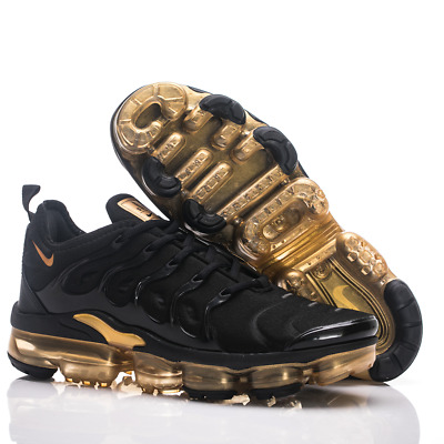 Men's Air Cushion Shoes: New Nike Air Max Vapormax Plus Black Gold