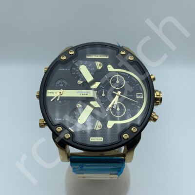 Diesel DZ7333 Mr.Daddy Chronograph Black Dial Gold Stainless Steel Men's Watch