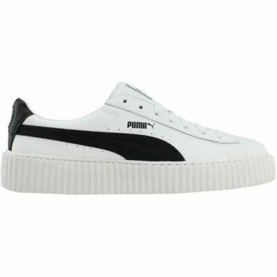 

Puma Fenty By Rihanna Creeper Кожаные Мужские Кроссовки На Шнуровке Обувь Повседневная -, Белый, Puma Fenty by Rihanna Creeper Leather Lace Up Sneakers