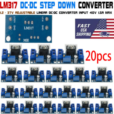 20pcs LM317 DC-DC Converter Adjustable Linear Regulator Step Down Circuit Board