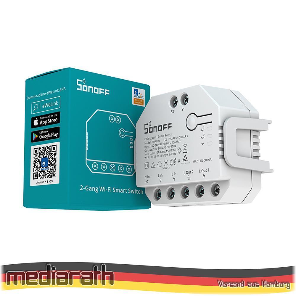SONOFF DUAL R3 WiFi Smart Switch Verbrauchsmessung - Tasmota 15 opt. calibrated