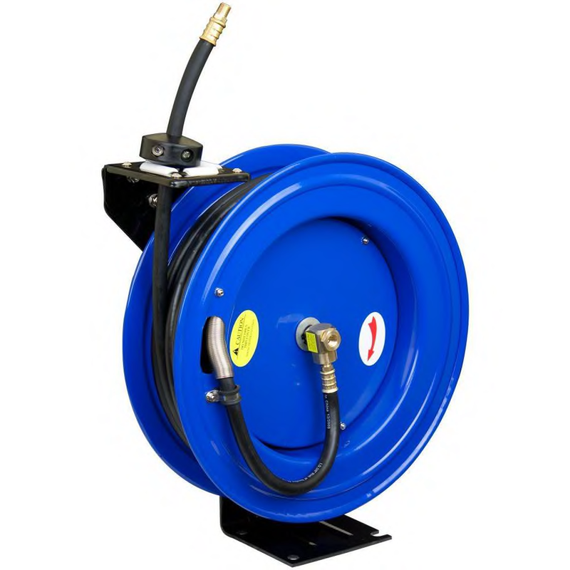 cyclone pneumatic 50 ft. x 3/8 in. retractable air hose reel | compressor holder