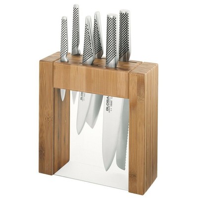 Global Ikasu 7pc Knife Block Set 7 Piece - Made in Japan