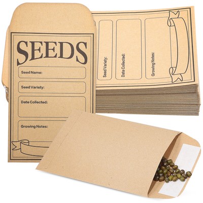  200pcs Envelopes Coins Envelopes Small Items Packets Brown Paper Envelopes