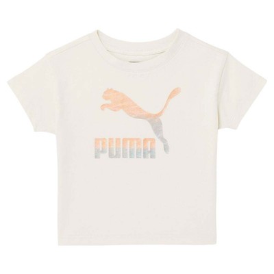

Puma Gloaming Pack Джерси Графический Круглый Вырез Короткие рукава Футболка Малышей Девочек Si, Off white, Puma Gloaming Pack Jersey Graphic Crew Neck Short Sleeve TShirt T