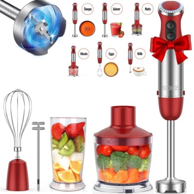 KOIOS 1000W 5-in-1 Multifunctional Hand Immersion Blender Stick Mix Beaker Whisk