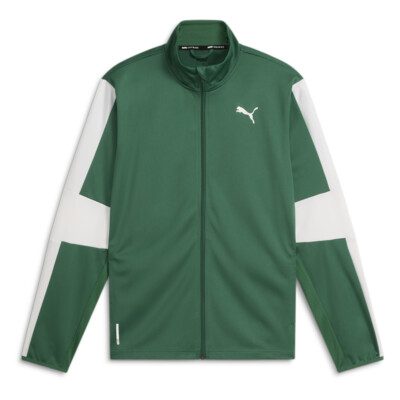 Куртка на молнии Puma Blaster Мужская зеленая Повседневная спортивная верхняя одежда 58627916