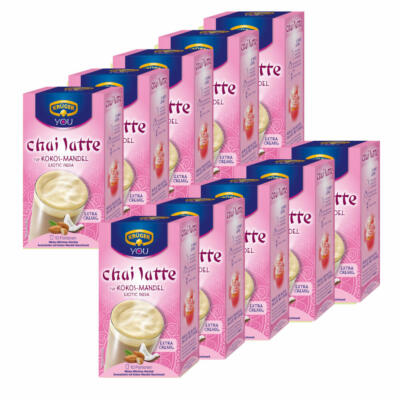 Krüger Chai Latte Exotic India Kokos-Mandel mildes Milchtee Getränk 100 Beutel