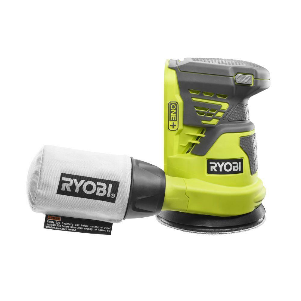 RYOBI CORDLESS RANDOM ORBIT SANDER 5 in. 18-Volt Electric Sanding (Tool-Only)