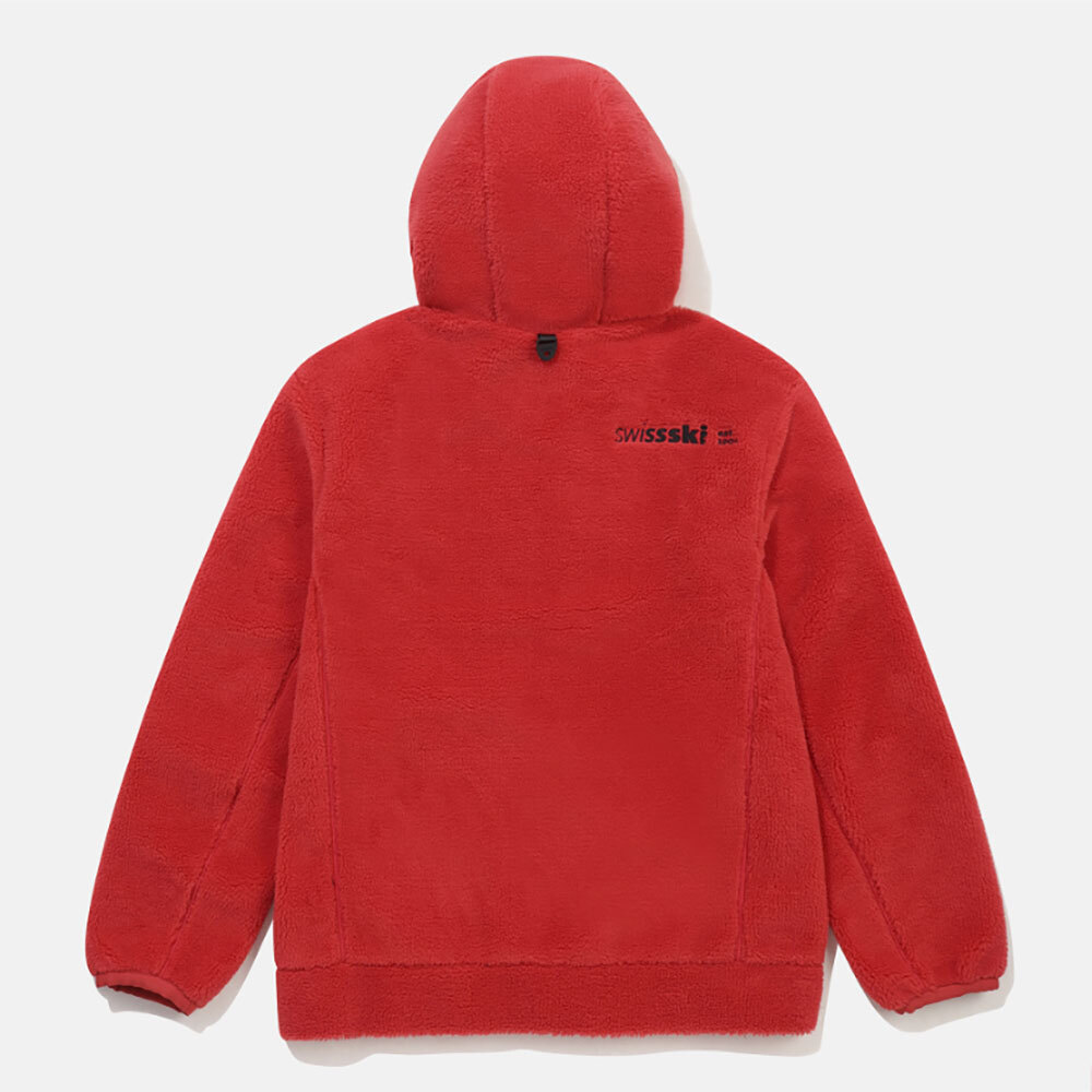 DESCENTE DESCENTE MENS SWISS SKI SHERPA FLEECE JACKET SP323SKT91 RED M-2XL TAKSE