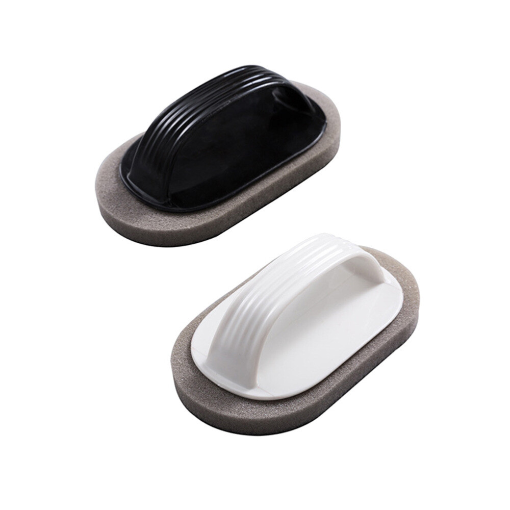 2pcs Emery Sponge Scrubbers with Handle Kitchen Pan Brush ...