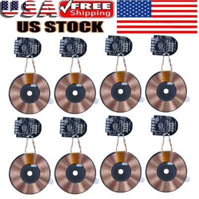 8x 15W Fast Wireless Charger PCBA Circuit Boards Transmitter Module + Coil DIY