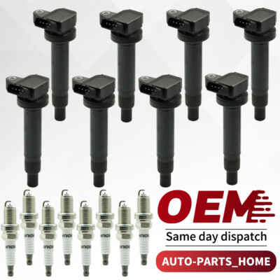 8X Ignition Coil & 8X Iridium Spark Plug for Toyota Tundra Sequoia 4.7L V8 UF230