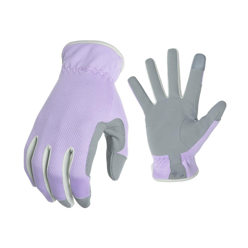 Womens Garden Gloves Medium Work Gloves Synthetic Leather Palm Breathable