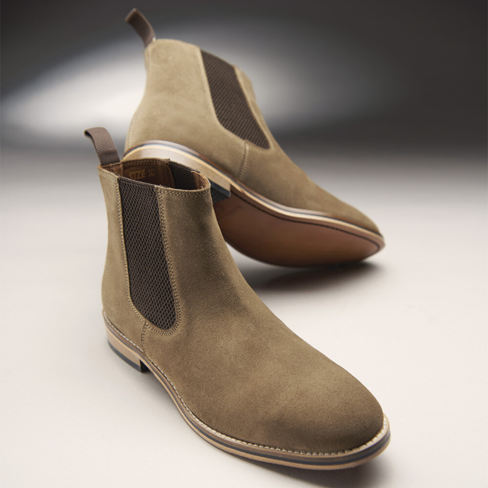 mens chelsea boots sand