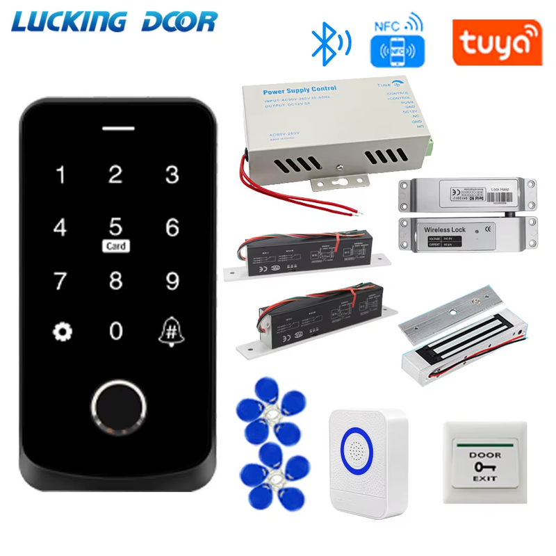 TF9 IP65 Waterproof NFC Fingerprint Tuya App Access Control Kit Set Keyboard/RFI