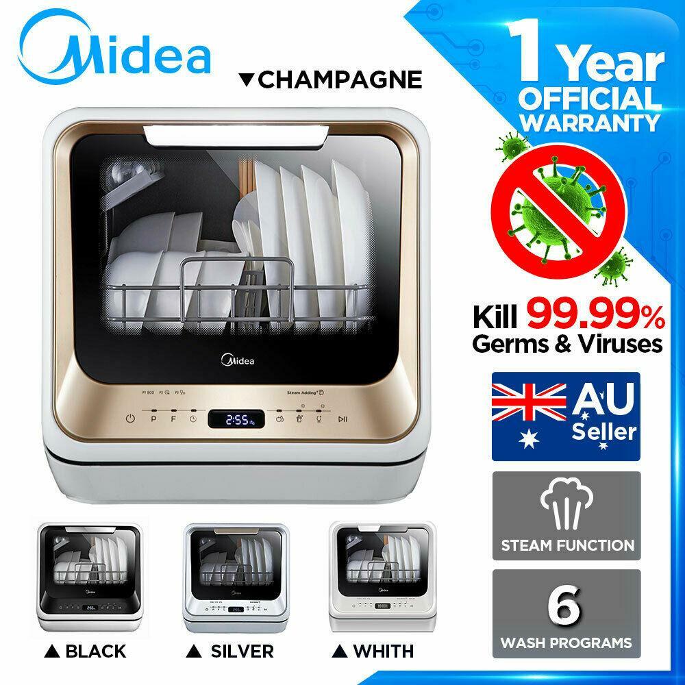 Compare Midea Benchtop Dishwasher Second Generation Multi function Mini Dishwasher Prices 12/