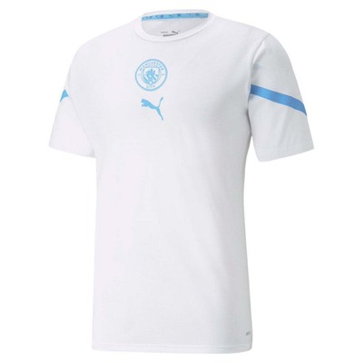 

Футболка Puma Mcfc Prematch Crew Neck с коротким рукавом мужская белая 764504-04, Белый, Puma Mcfc Prematch Crew Neck Short Sleeve Soccer Jersey