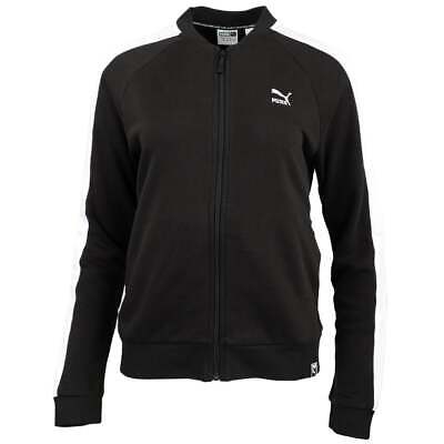 Puma Archive Logo T7 Full Zip Track Jacket Womens Black Coats Jackets Outerwear