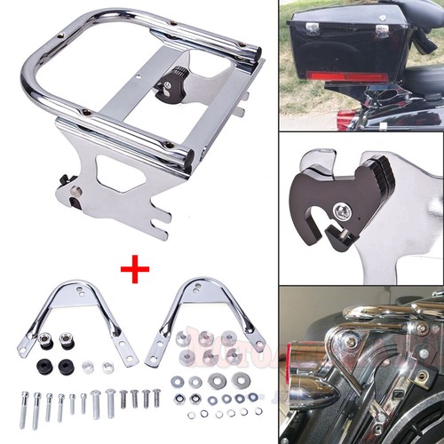 Detachable Twoup Tour Pack W/ Docking Hardware Kit For Harley 199708 Chrome eBay
