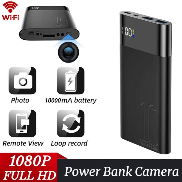 1080P HD WiFi Power Bank Camera with Remote View