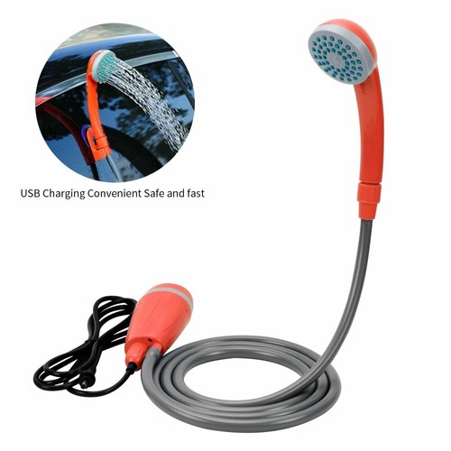 Camping Dusche mit Akku Brause Tauchpumpe Garten Outdoor Hundedusche USB