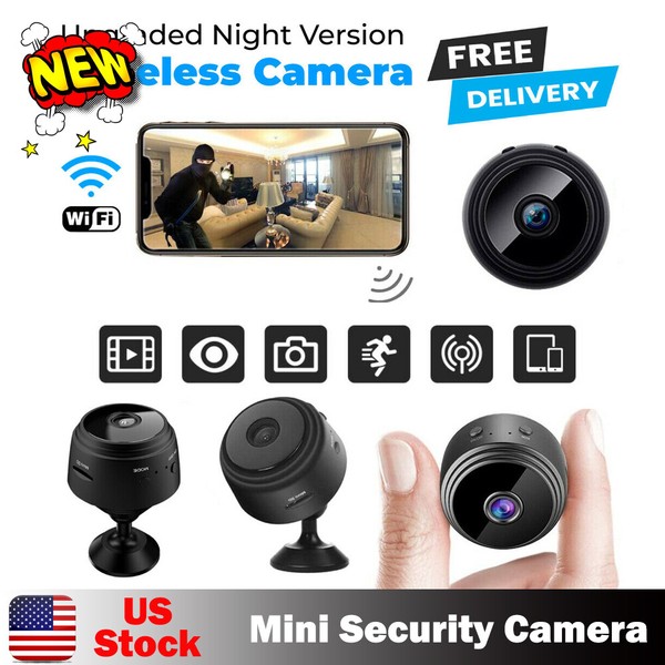 New mini WiFi security camera with night vision feature.