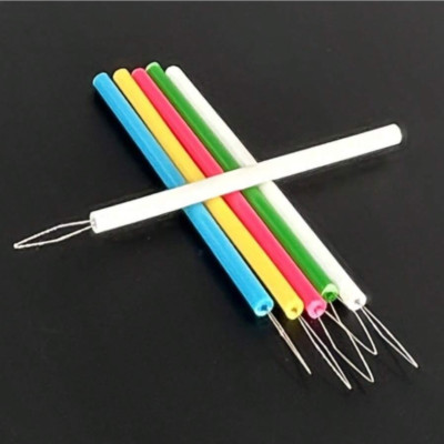 10Pcs Vibrant Cylindrical Needle Threaders Effortless Sewing DIY Tool Kit