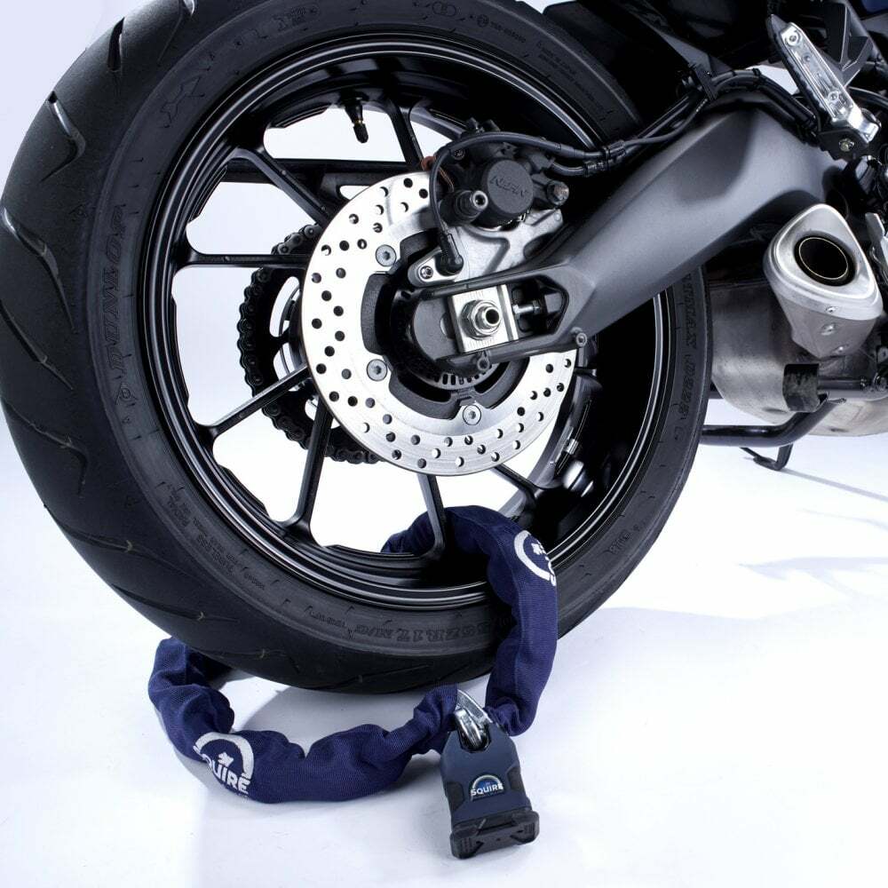 sold secure motorcycle gold