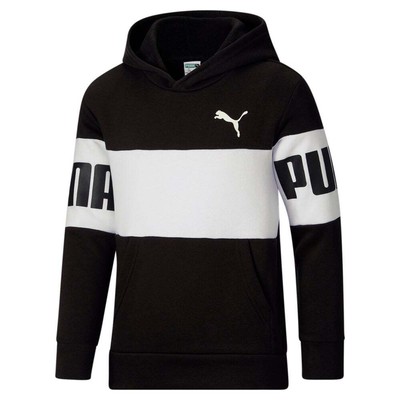 

Флисовый пуловер с капюшоном Puma Power Pack для мальчиков, повседневная верхняя одежда размера , 85913, Черный
