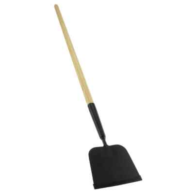 PRO SOURCE Sidewalk/Ice Scraper: 48'' Wood Handle, 7'' Wide x 4'' High Steel Blade