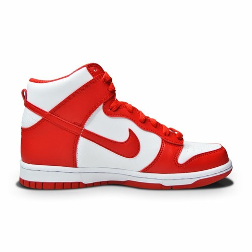 Nike Dunk High (GS) для юниоров — DB2179 106 — белый университетский красный