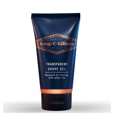 Gillette | King C. Gillette Men s Transparent Shave Gel | Non Foam 150 g  1 Pcs