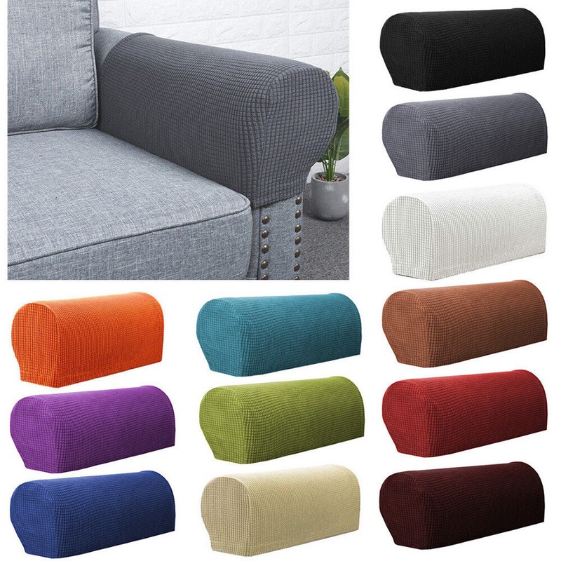 Premium Stretch Stretchy Sofa Armrest Covers Chair Fleece Couch